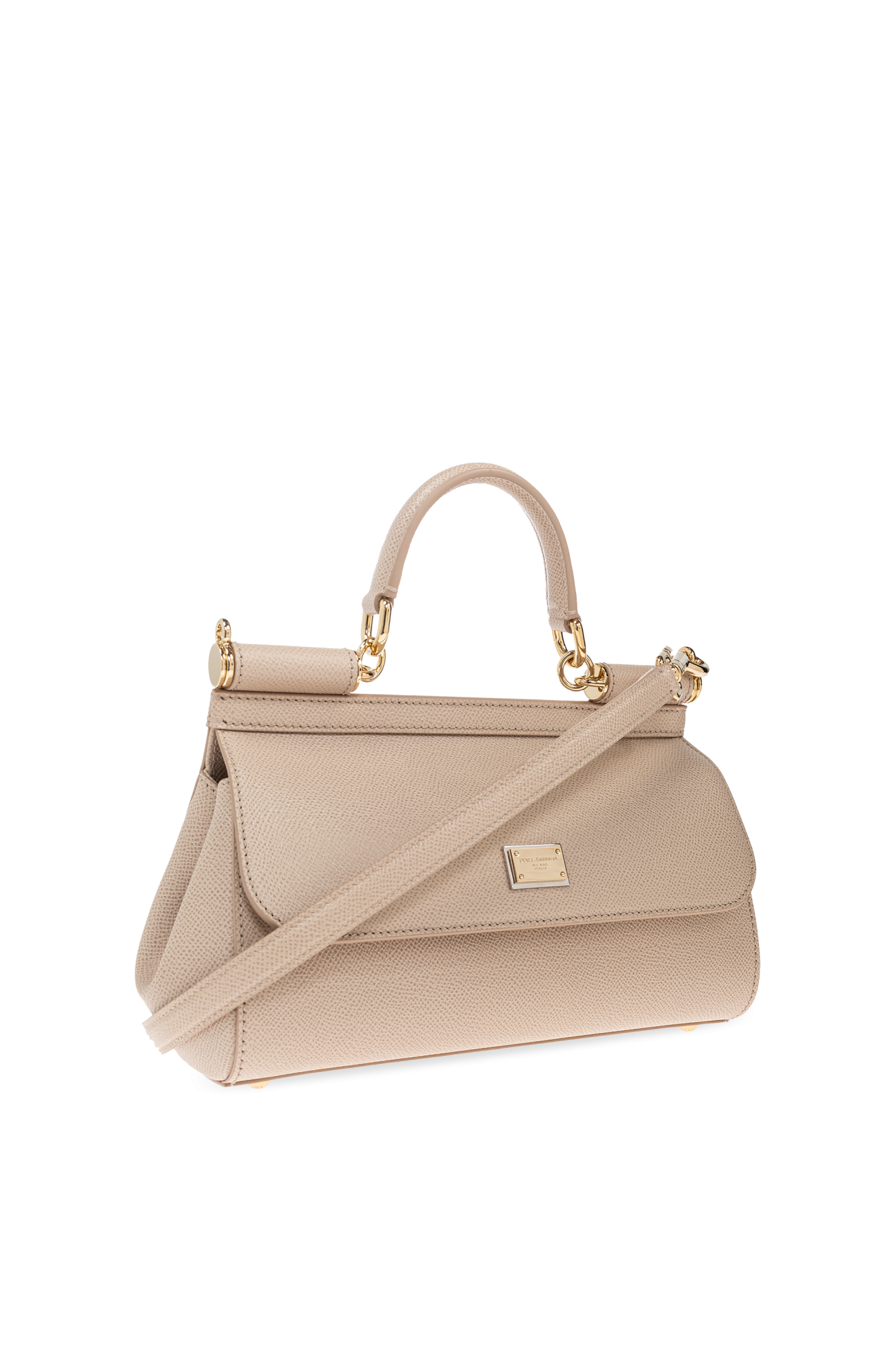 ショルダーバッグ・ポシェット Dolce & Gabbana New Sicily Beige Leather Bag Dolce & Gabbana Beige Large Sicily Handbag | Sendegaro US